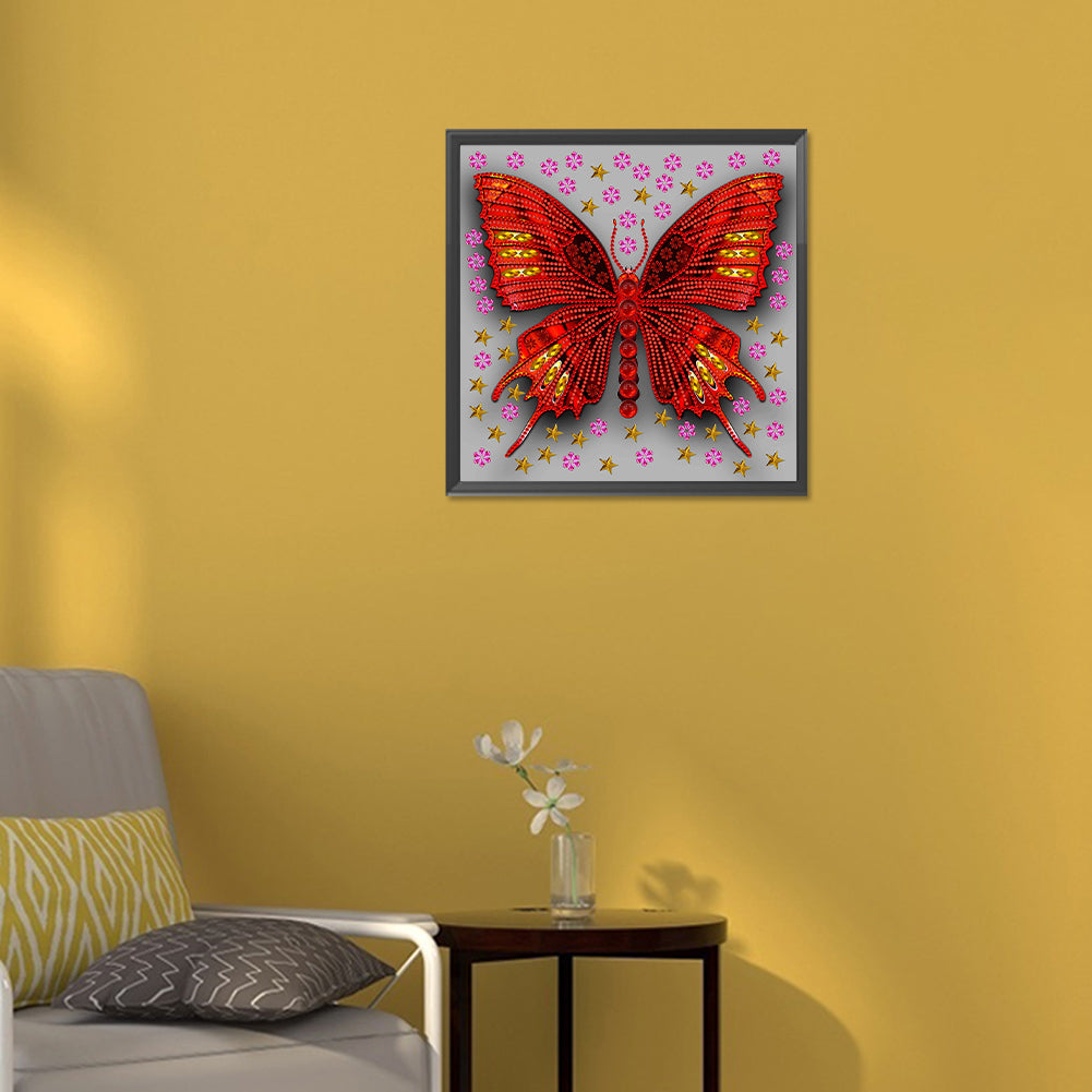 Butterfly Dragonfly - Special Shaped Drill Diamond Painting 30*30CM