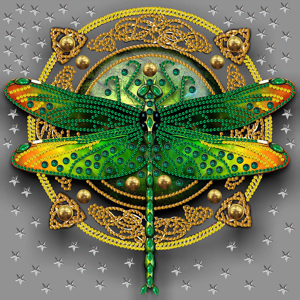 Butterfly Dragonfly - Special Shaped Drill Diamond Painting 30*30CM