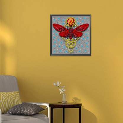 Butterfly Dragonfly - Special Shaped Drill Diamond Painting 30*30CM