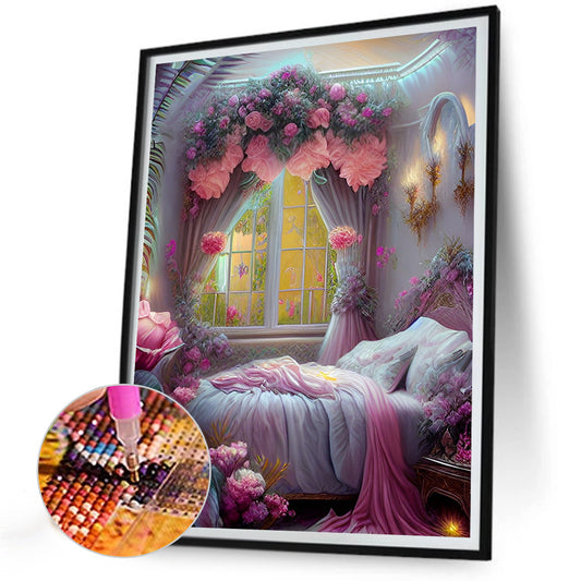 Princess Bed - Full Round Drill Diamond Painting 30*40CM