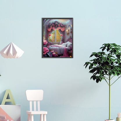 Princess Bed - Full Round Drill Diamond Painting 30*40CM