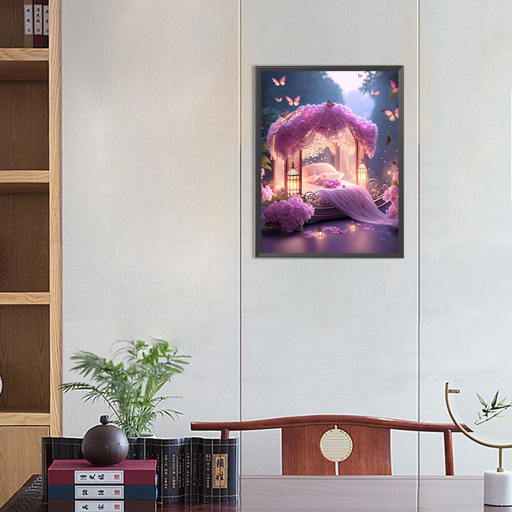 Princess Bed - Full Round Drill Diamond Painting 30*40CM