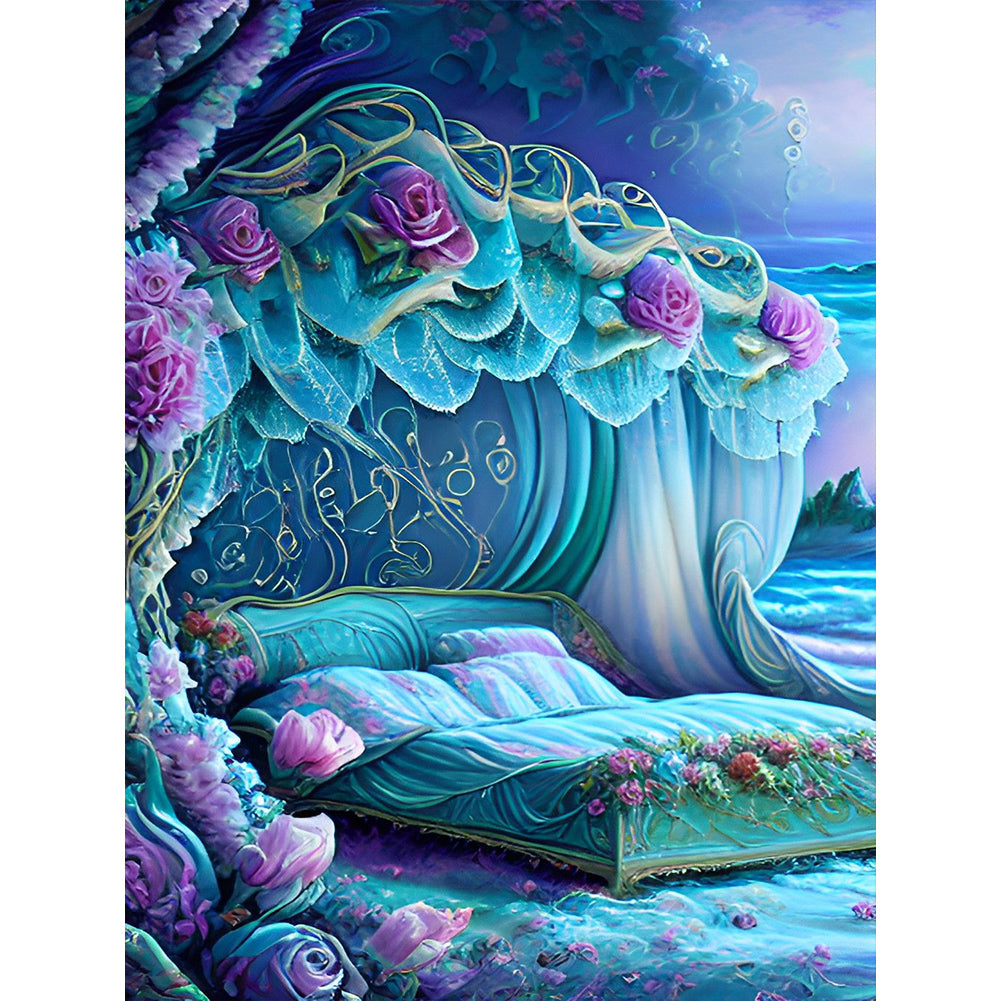 Princess Bed - Full Round Drill Diamond Painting 30*40CM