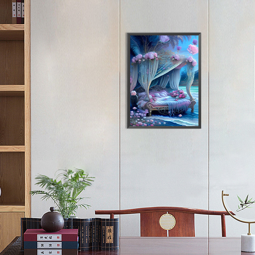 Princess Bed - Full Round Drill Diamond Painting 30*40CM