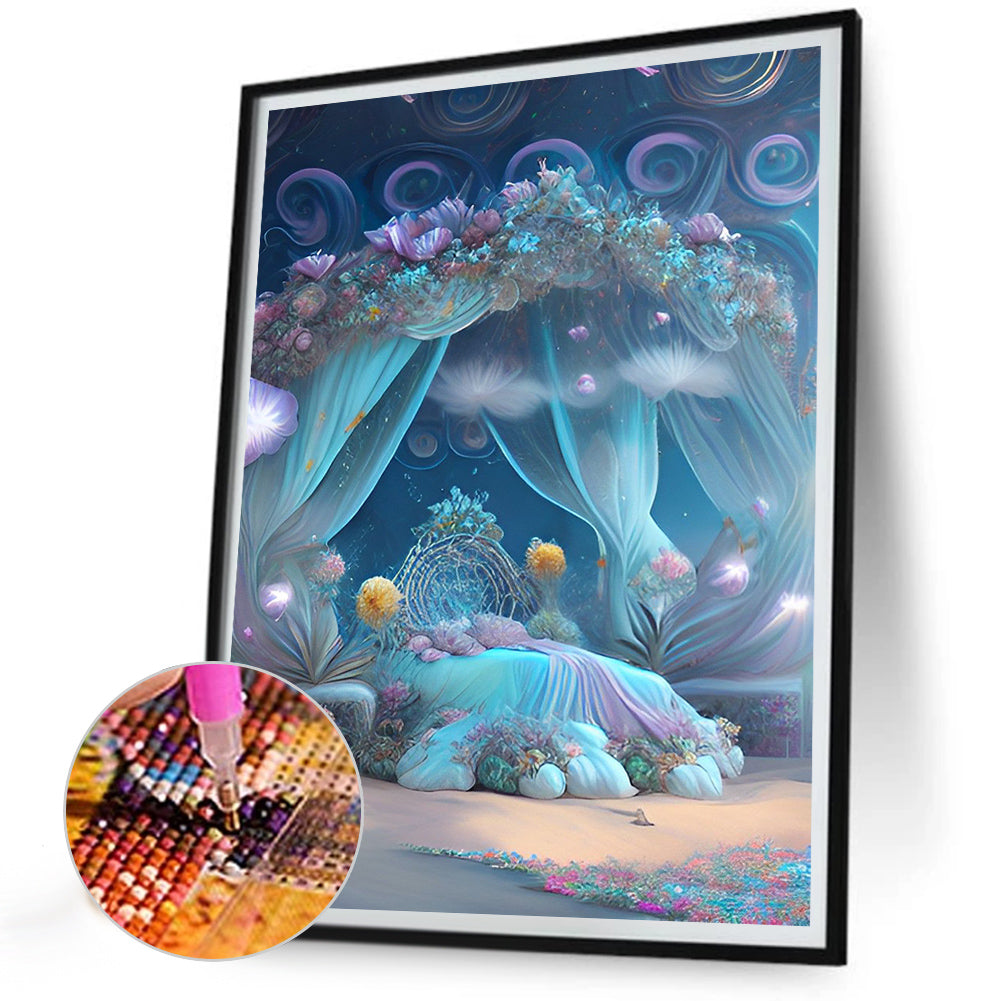 Princess Bed - Full Round Drill Diamond Painting 30*40CM