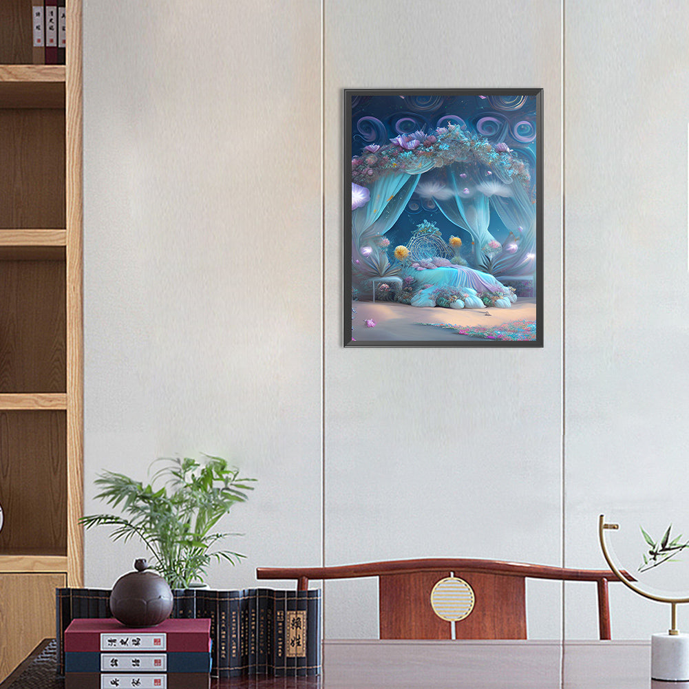 Princess Bed - Full Round Drill Diamond Painting 30*40CM