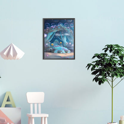 Princess Bed - Full Round Drill Diamond Painting 30*40CM