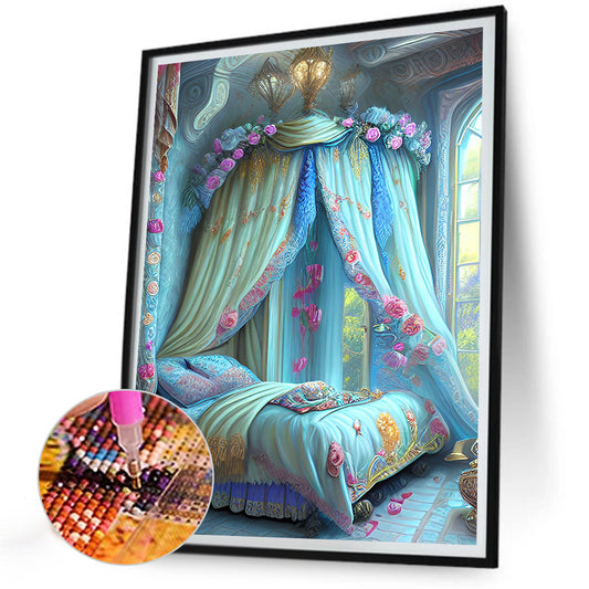 Princess Bed - Full Round Drill Diamond Painting 30*40CM