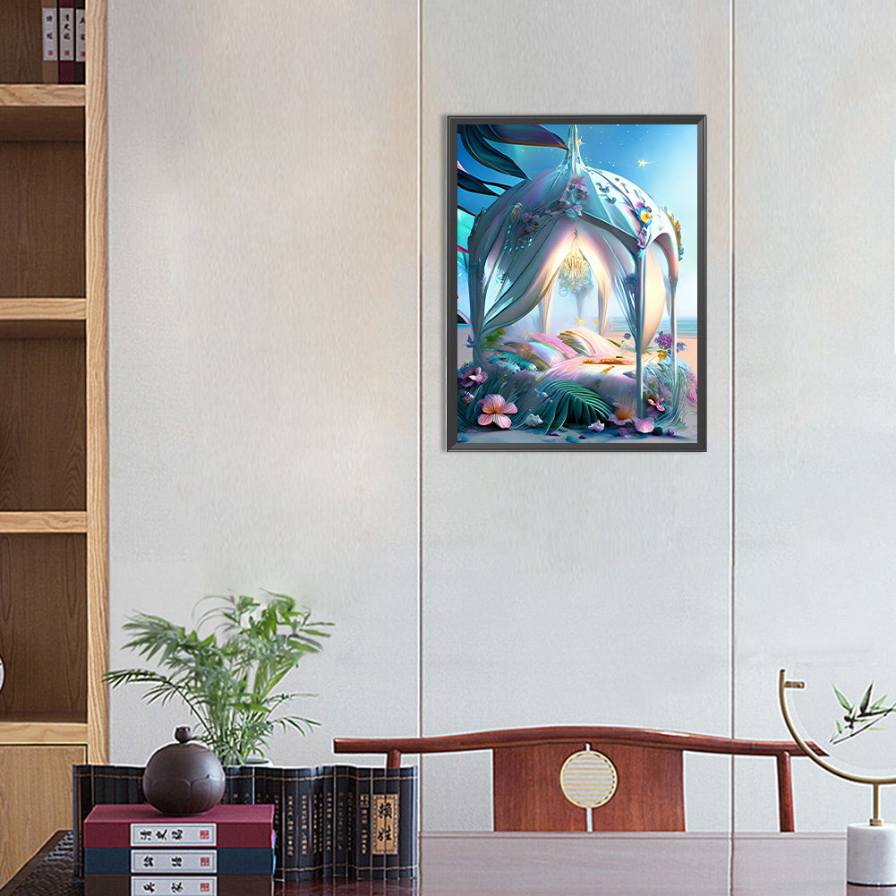 Princess Bed - Full Round Drill Diamond Painting 30*40CM