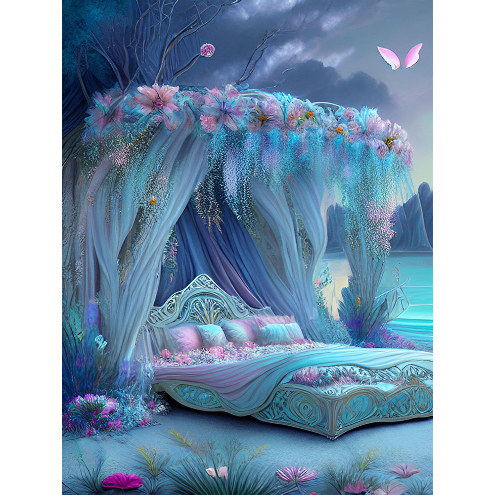 Princess Bed - Full Round Drill Diamond Painting 30*40CM