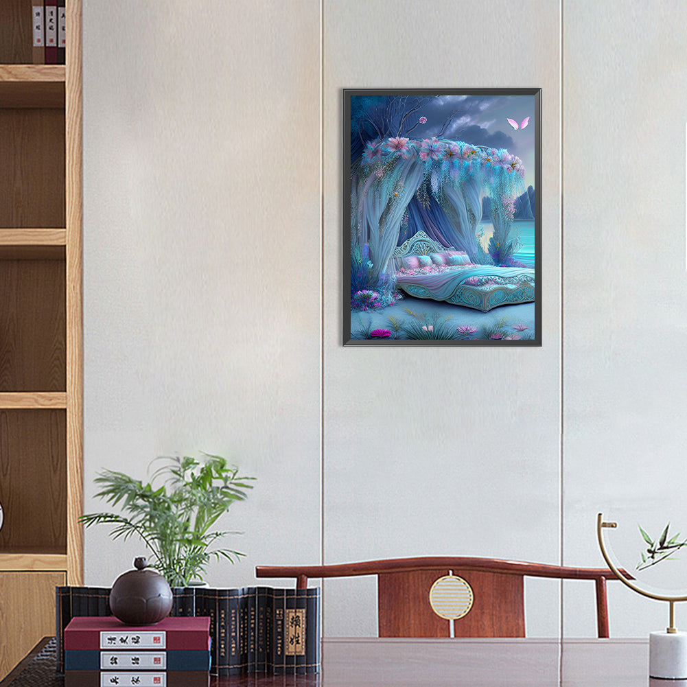 Princess Bed - Full Round Drill Diamond Painting 30*40CM