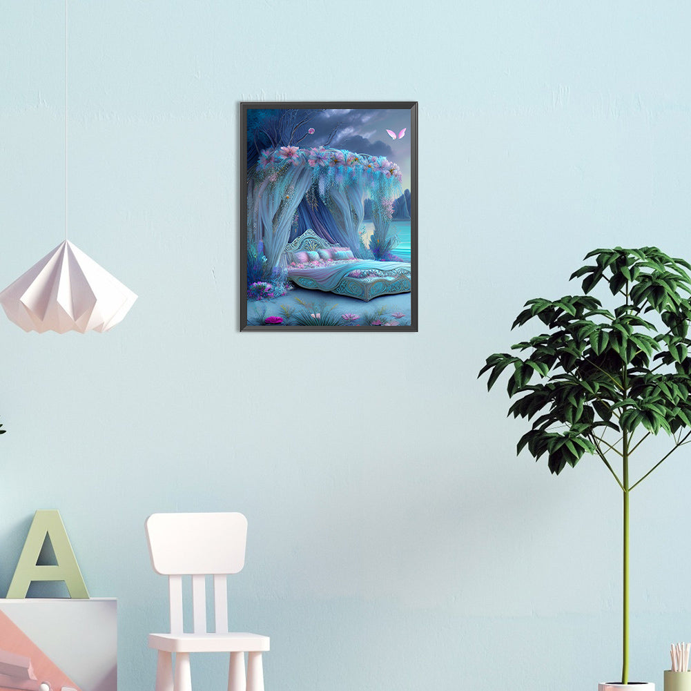 Princess Bed - Full Round Drill Diamond Painting 30*40CM