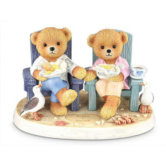 Afternoon Tea Bear - Full Round Drill Diamond Painting 40*30CM