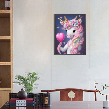 Love Unicorn - Full Round Drill Diamond Painting 30*40CM