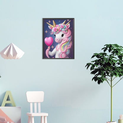 Love Unicorn - Full Round Drill Diamond Painting 30*40CM