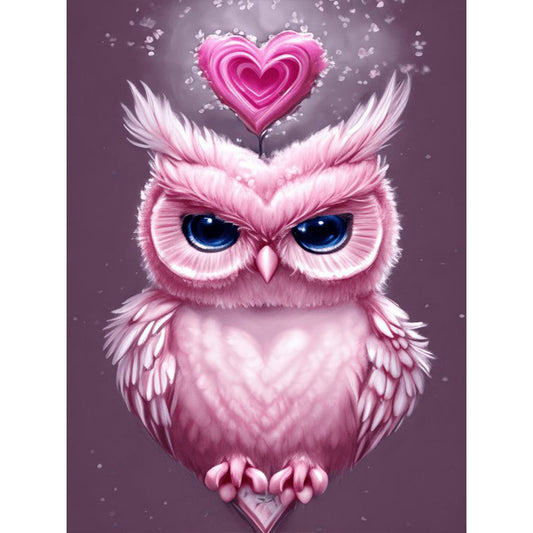 Love Owl - Full Round Drill Diamond Painting 30*40CM