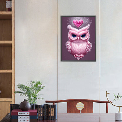 Love Owl - Full Round Drill Diamond Painting 30*40CM