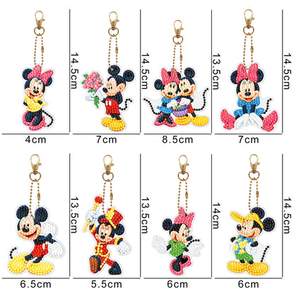 DIY Diamond Art Keychain Hanging Ornaments Cartoon Special-shaped Drill 5D Gifts