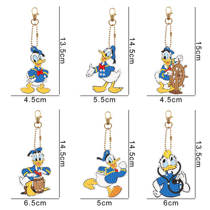 DIY Diamond Art Keychain Hanging Ornaments Cartoon Special-shaped Drill 5D Gifts