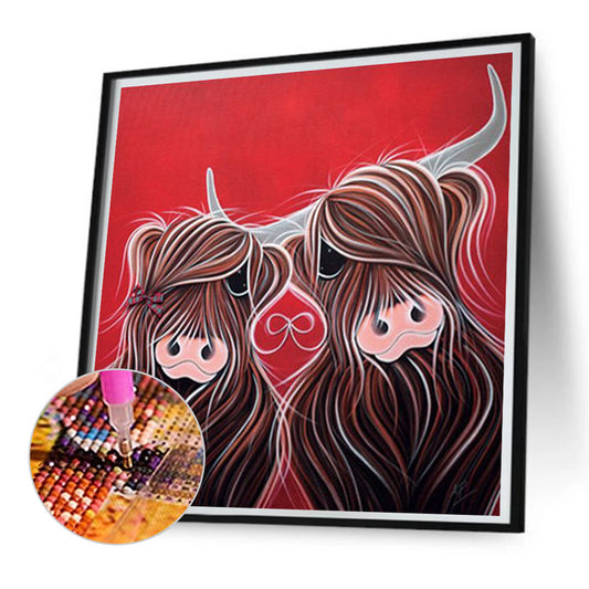 Highland Yak - Full Square Drill Diamond Painting 35*35CM