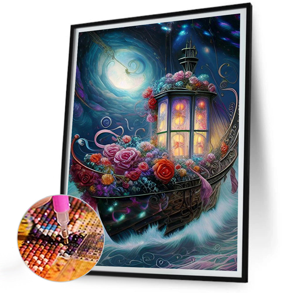 Fantasy Night Scene - Full Round Drill Diamond Painting 30*40CM