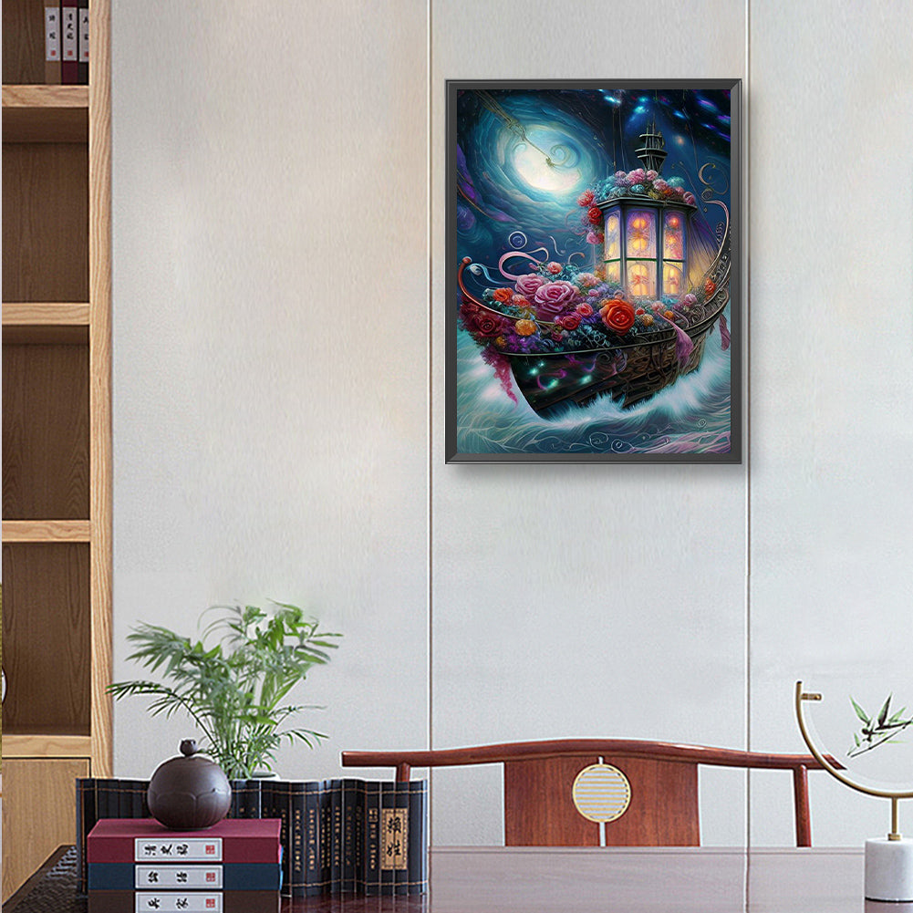 Fantasy Night Scene - Full Round Drill Diamond Painting 30*40CM