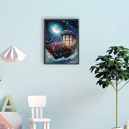 Fantasy Night Scene - Full Round Drill Diamond Painting 30*40CM
