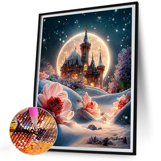 Fantasy Night Scene - Full Round Drill Diamond Painting 30*40CM