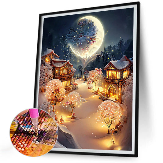 Fantasy Night Scene - Full Round Drill Diamond Painting 30*40CM