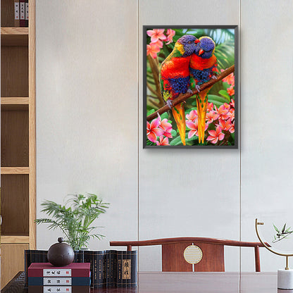 Parrot - Full Round Drill Diamond Painting 30*40CM