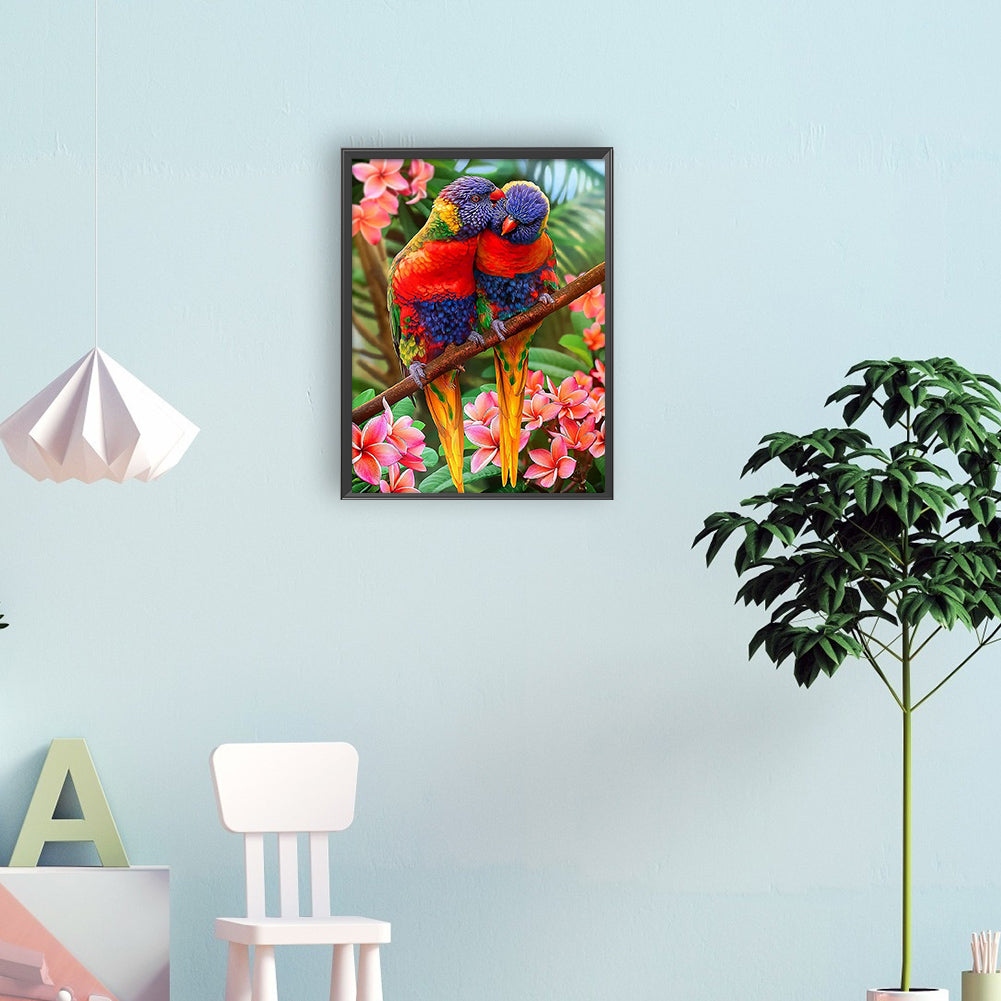 Parrot - Full Round Drill Diamond Painting 30*40CM