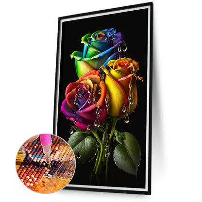 Symphony Rose - Full Square Drill Diamond Painting 40*70CM