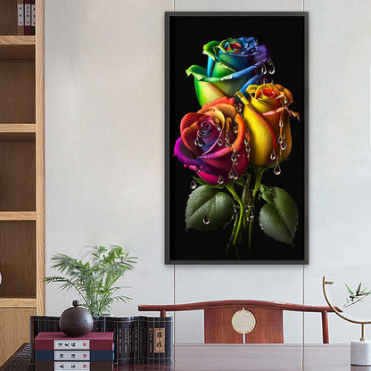 Symphony Rose - Full Square Drill Diamond Painting 40*70CM