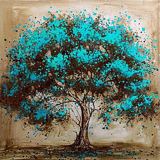 Green Tree - Full Round Drill Diamond Painting 40*40CM