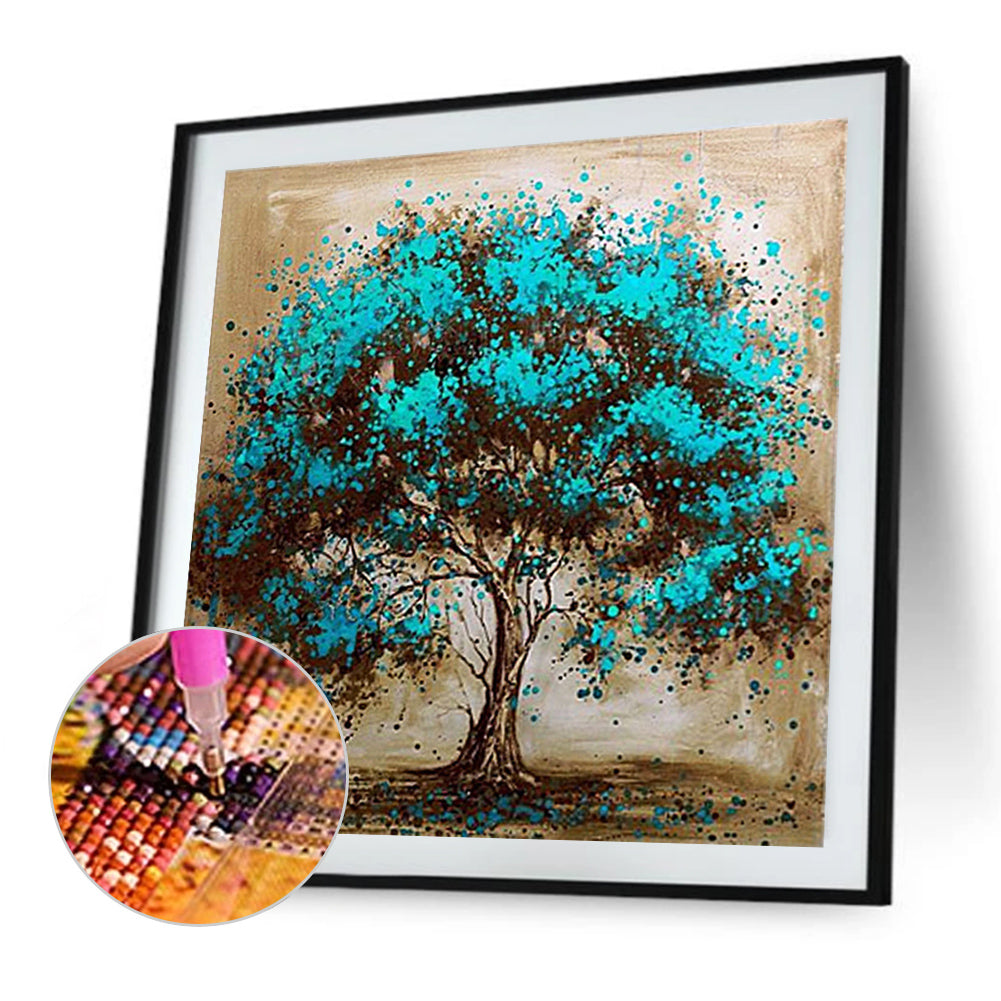 Green Tree - Full Round Drill Diamond Painting 40*40CM