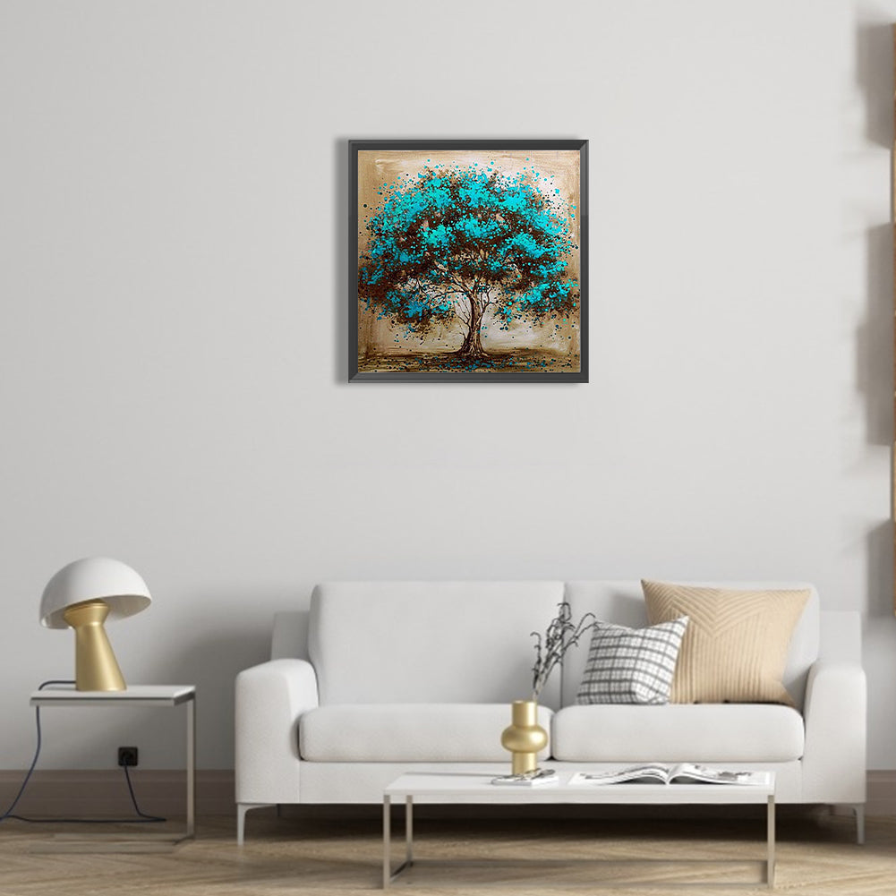 Green Tree - Full Round Drill Diamond Painting 40*40CM