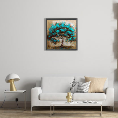 Green Tree - Full Round Drill Diamond Painting 40*40CM