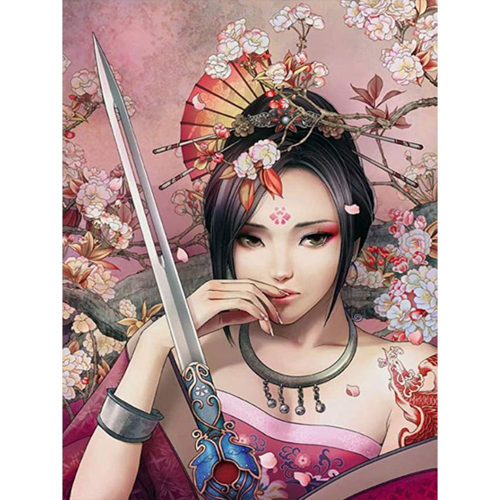Antique Heroine - Full Round Drill Diamond Painting 30*40CM