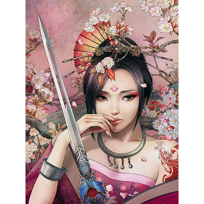 Antique Heroine - Full Round Drill Diamond Painting 30*40CM
