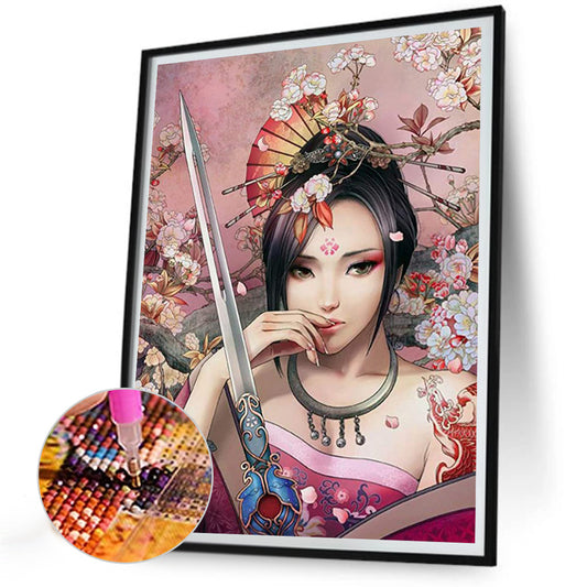 Antique Heroine - Full Round Drill Diamond Painting 30*40CM