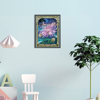 Flowers In Metal Frame - Full Round Drill Diamond Painting 30*40CM