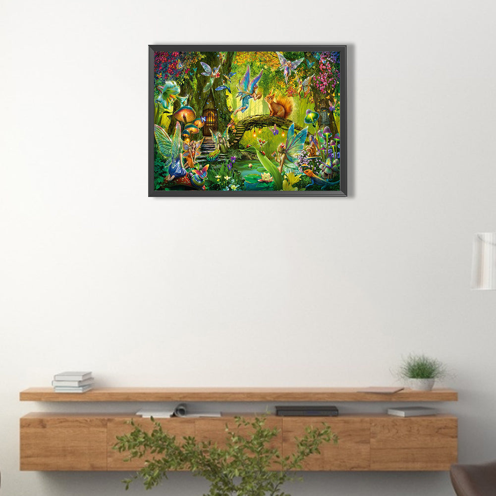 Forest Elves - Full Round Drill Diamond Painting 40*30CM