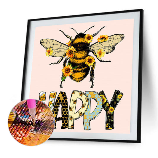 Bee - Full Round Drill Diamond Painting 40*40CM