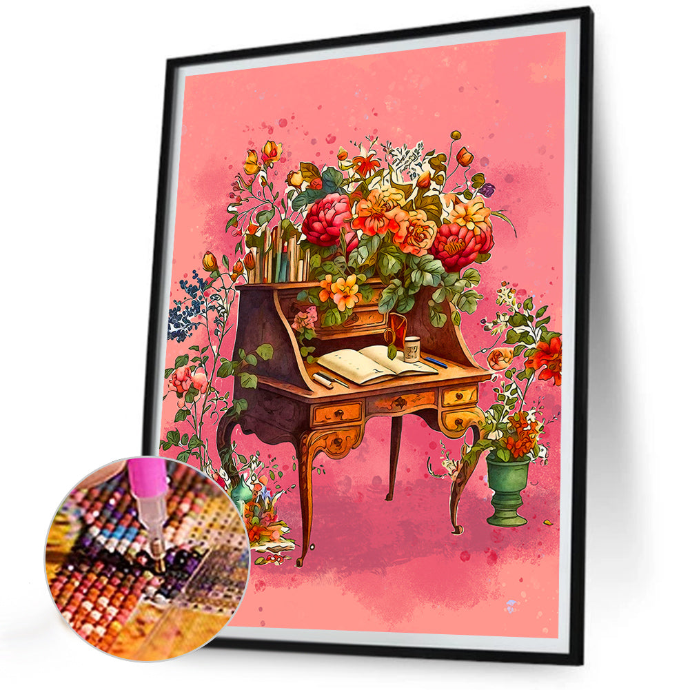 Writer Clip Art - Full Round Drill Diamond Painting 30*40CM