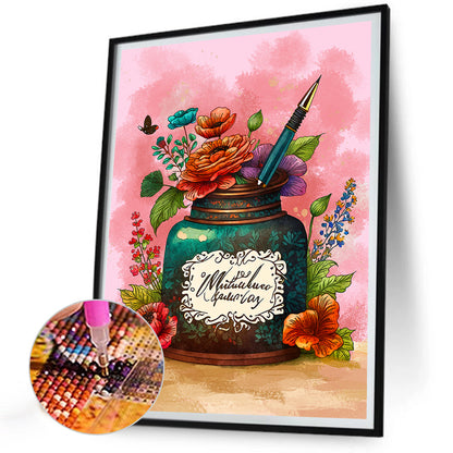Writer Clip Art - Full Round Drill Diamond Painting 30*40CM