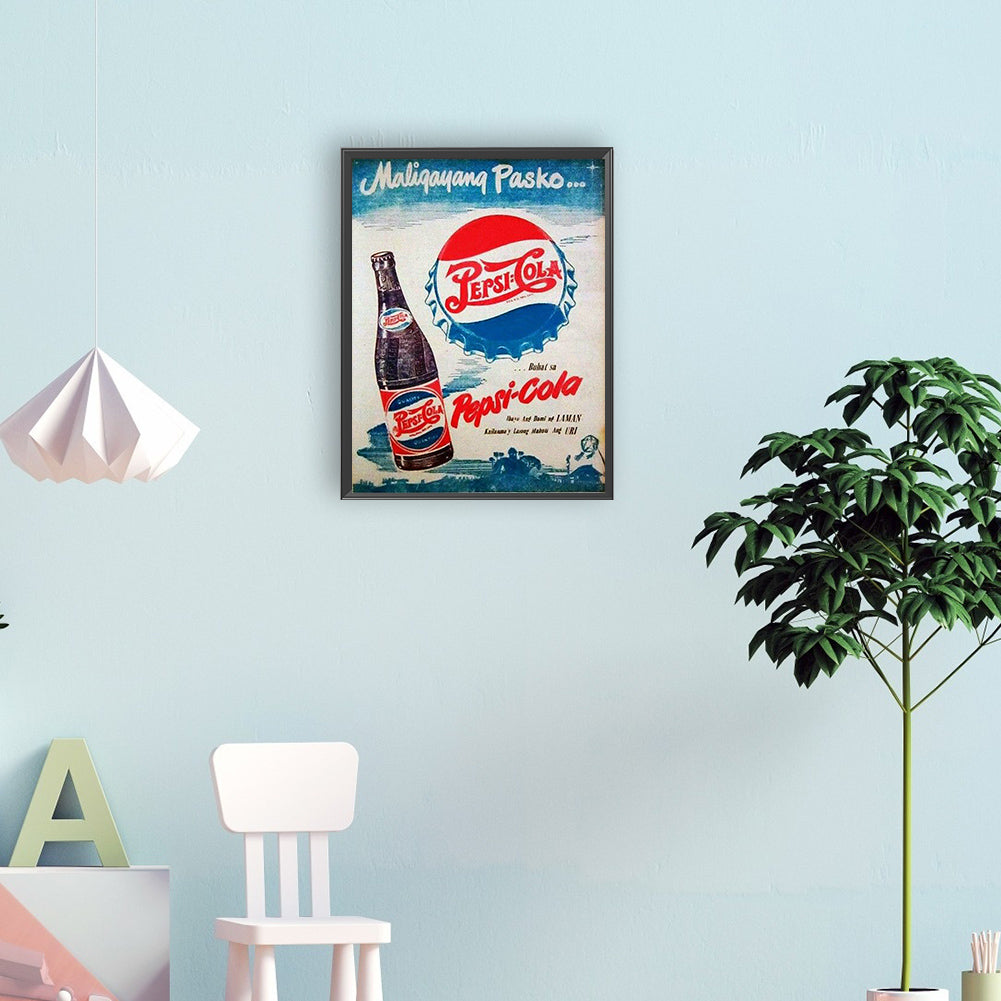 Beer Vintage Poster - Full Round Drill Diamond Painting 30*40CM