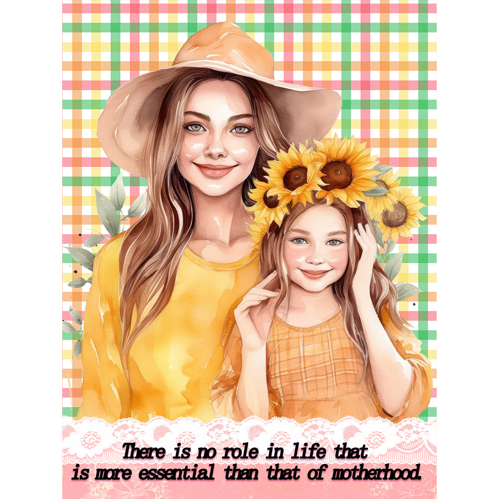 Mother'S Day - Full Round Drill Diamond Painting 30*40CM