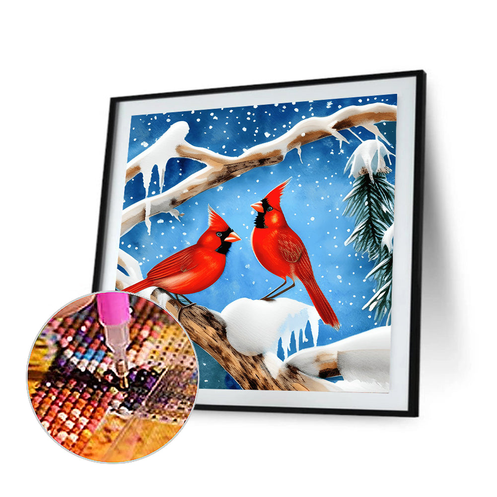 Cardinal - Full Round Drill Diamond Painting 30*30CM