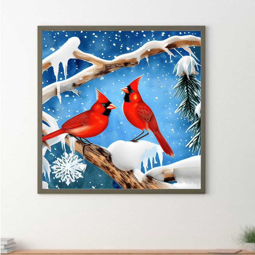 Cardinal - Full Round Drill Diamond Painting 30*30CM