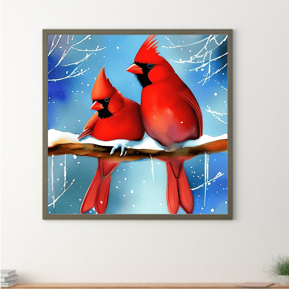 Cardinal - Full Round Drill Diamond Painting 30*30CM